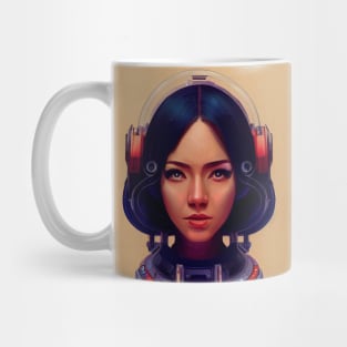 Retro Space Woman Mug